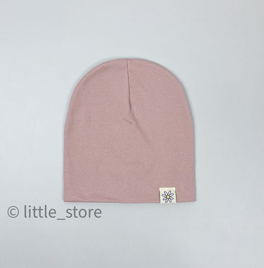 Шапка двухслойная, Темная пудра