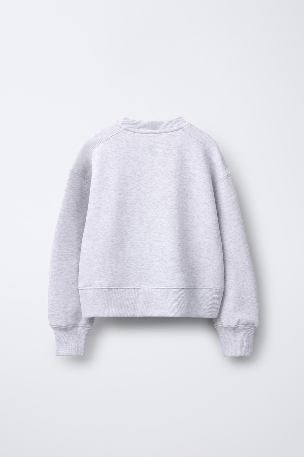 ZARA БАЗОВАЯ ТОЛСТОВКА, СЕРЫЙ МЕЛАНЖ