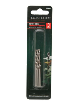 Сверло по металлу 1мм HSS(3шт), в блистере RockForce##Rock FORCE RF-DS310