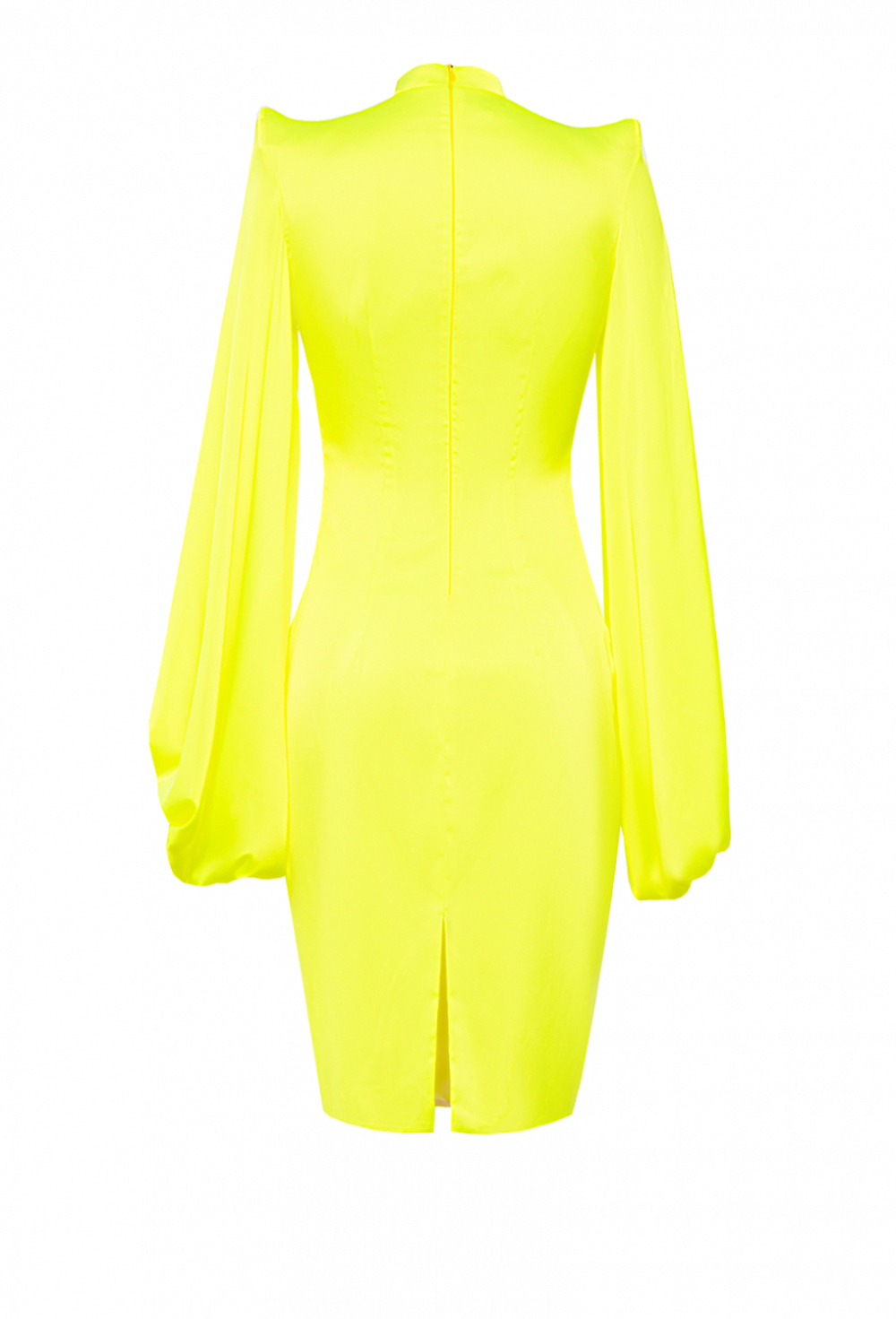 Платье-футляр жёлтое 08-05-21SS