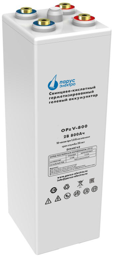 Аккумулятор Парус Электро OPzV-2-800