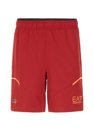 Мужские теннисные шорты EA7 Man Woven Shorts - red dahlia