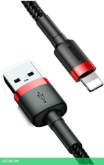 Кабель Baseus Cafule 0.5m Red/Black (CALKLF-A19)
