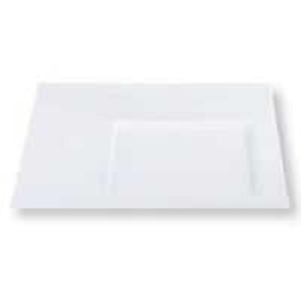 Тарелка 21*21 см квадратная смещенное дно белая фарфор P.L. Proff Cuisine [6]