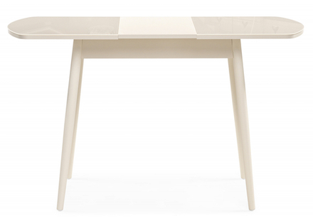 Стол стеклянный Woodville Калверт кремовый