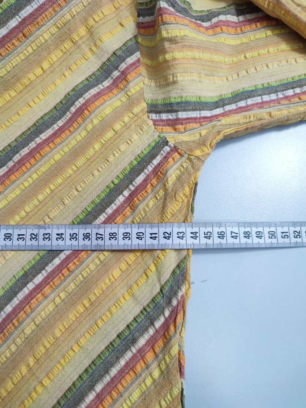 Блузка-туника из хлопка в полоску 44-46 размер