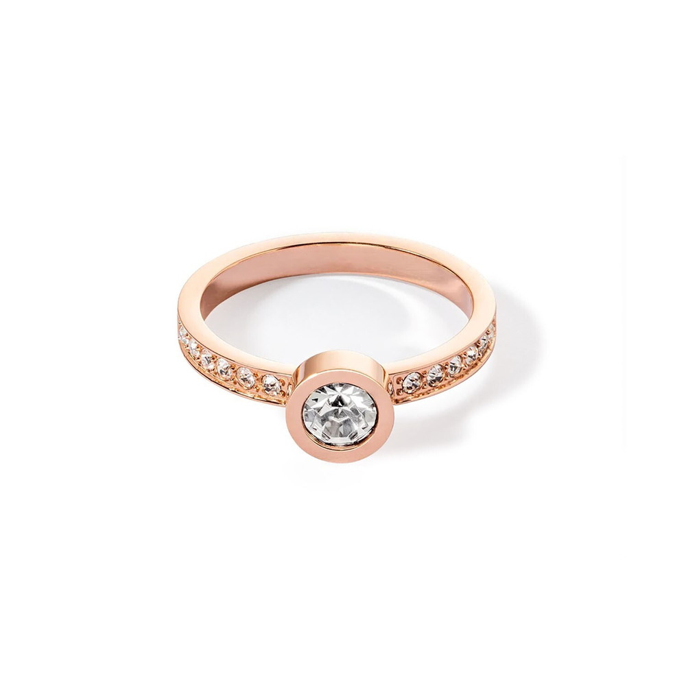 Кольцо Coeur de Lion Crystal-Rose gold 18.5 мм 0228/40-1822 58