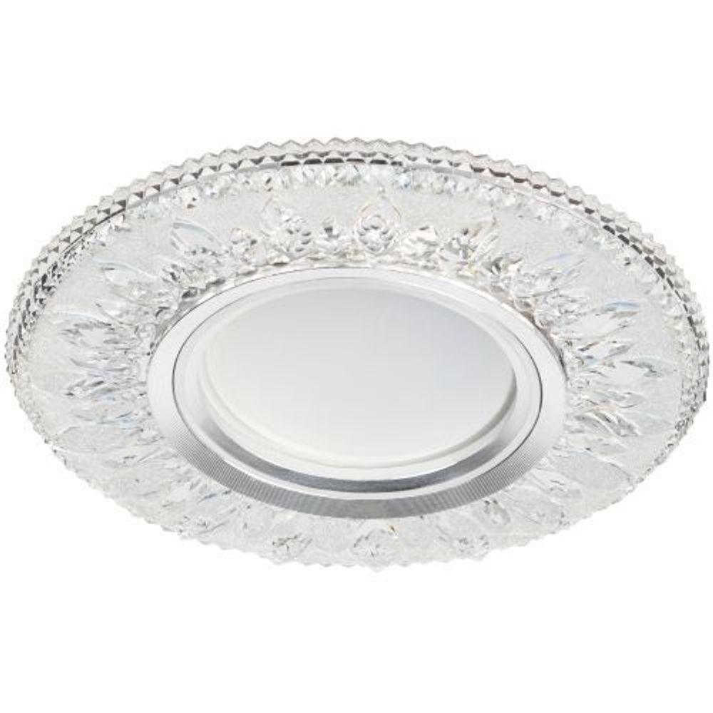 Светильник точечный DK LD9 SL/WH MR16 декор со светодиод. подсветкой прозр. ЭРА Б0028080 Светильник точечный DK LD9 SL/WH MR16 декор со светодиод. подсветкой прозр. ЭРА Б0028080