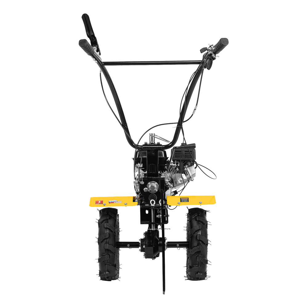 Мотоблок DPT-270X, 7 л.с., диск.сцеп, шир 90 см, глуб 35 см,фрез 3х4,ВОМ,скор 2В/1Н,кол 8" Denzel