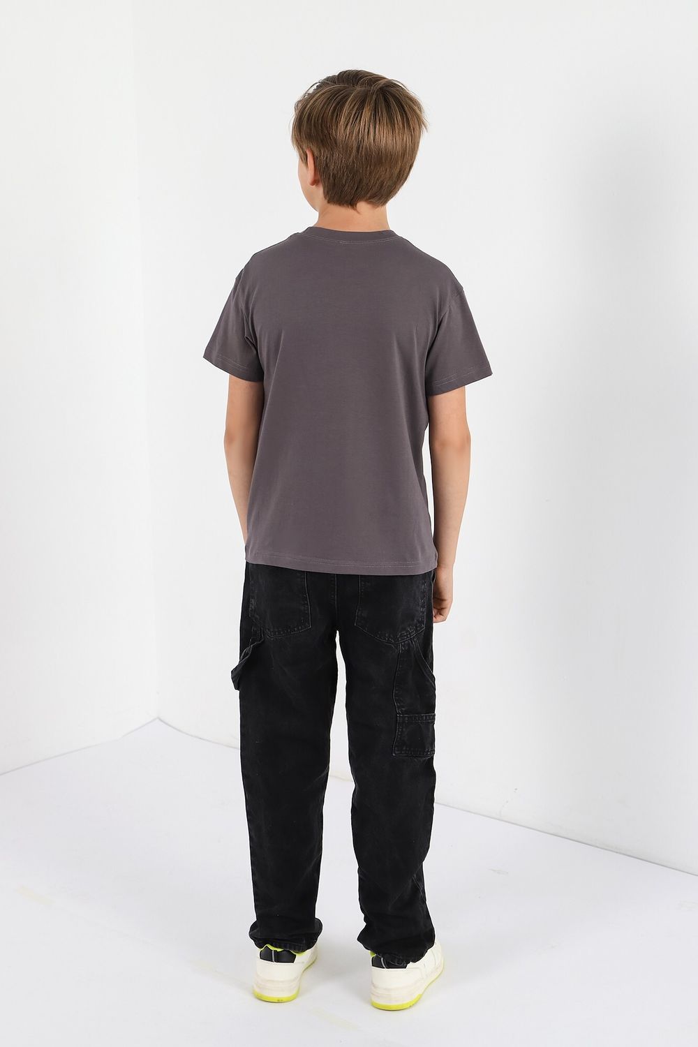 Фуфайка (футболка) для мальчика Кэш-2 Виотекс ТЁМНО-СЕРЫЙ