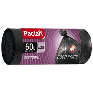 Мешки Paclan Standart для мусора 60 л 20 шт