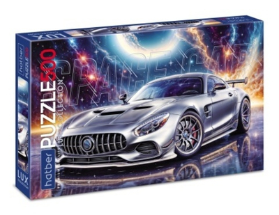 "Premium" ПАЗЛЫ для детей 500 элементов А2ф 480х330мм LUX мат.ламин. 3D фольга -Space Car-