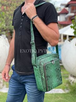 Мужская сумка из кожи питона BG-501