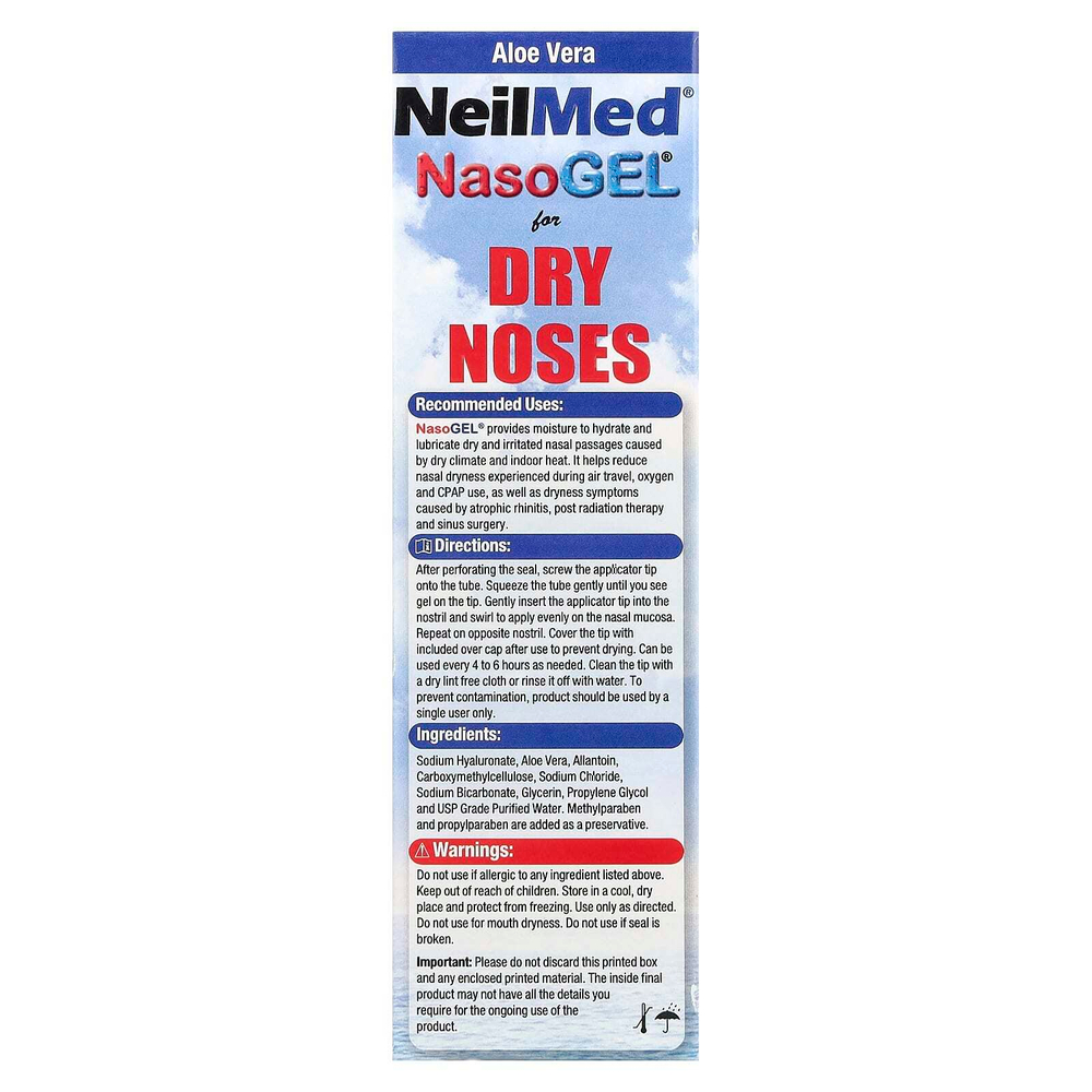 NeilMed, NasoGel® для сухого носа, 28,4 г (1 унция)