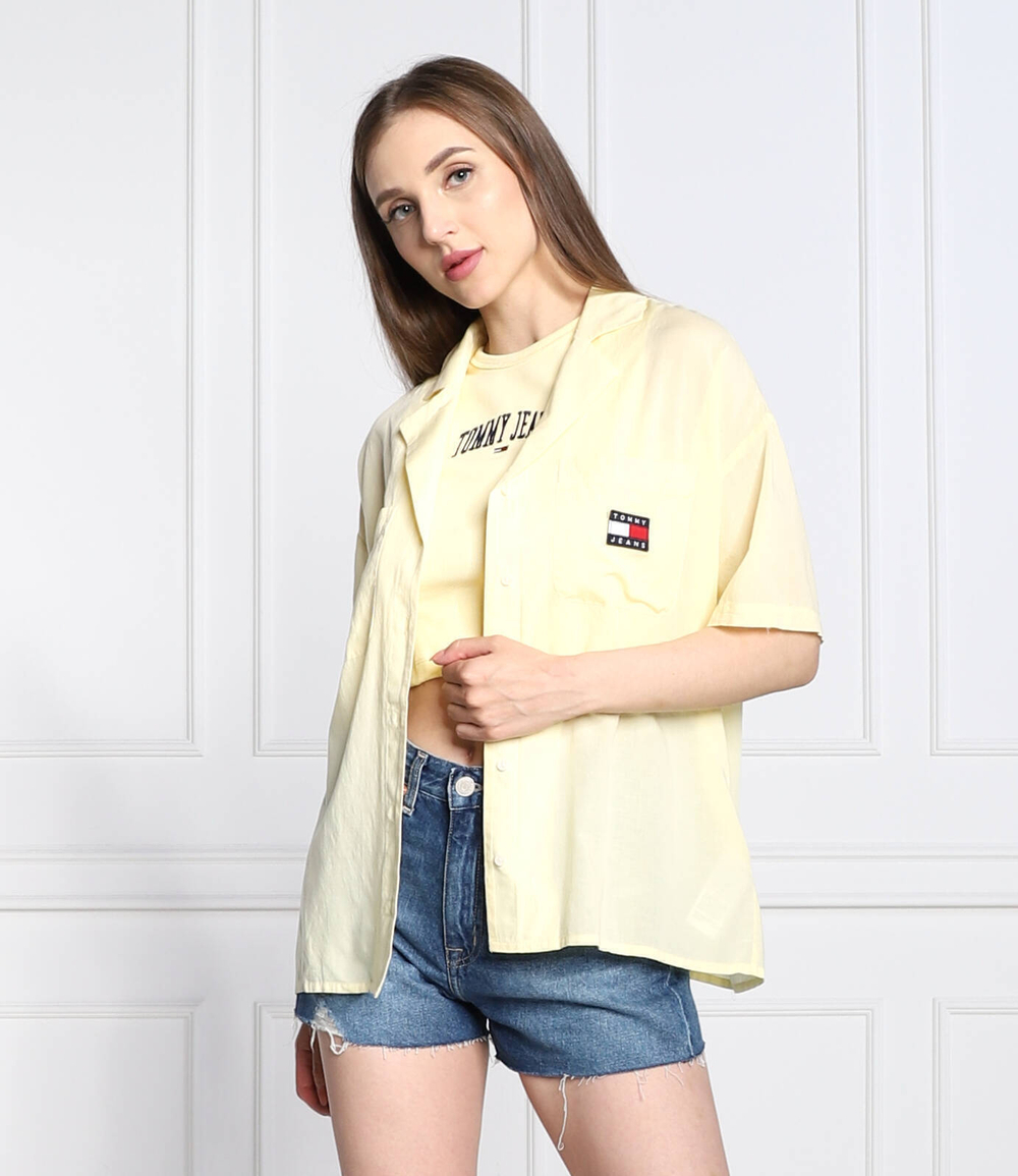 рубашка Tommy Jeans - желтый(DW0DW14182)
