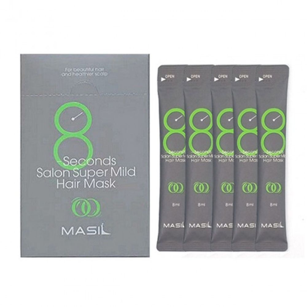 Восстанавливающая супер мягкая маска для ослабленных волос Masil 8 Seconds Salon Super Mild Hair Mask 8мл