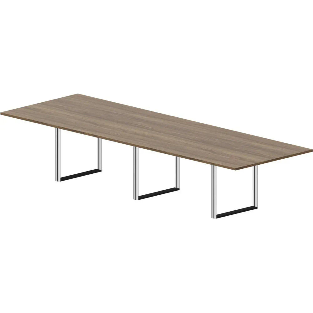 Стол Carre для совещаний Ш360 (меламин) Орех/Хром OC360WN