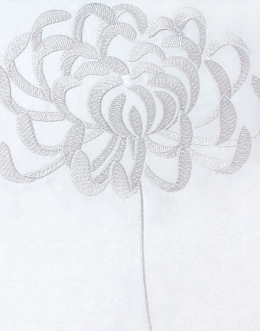 Наволочка 70х70 Bovi Пион белая Португалия фрагмент