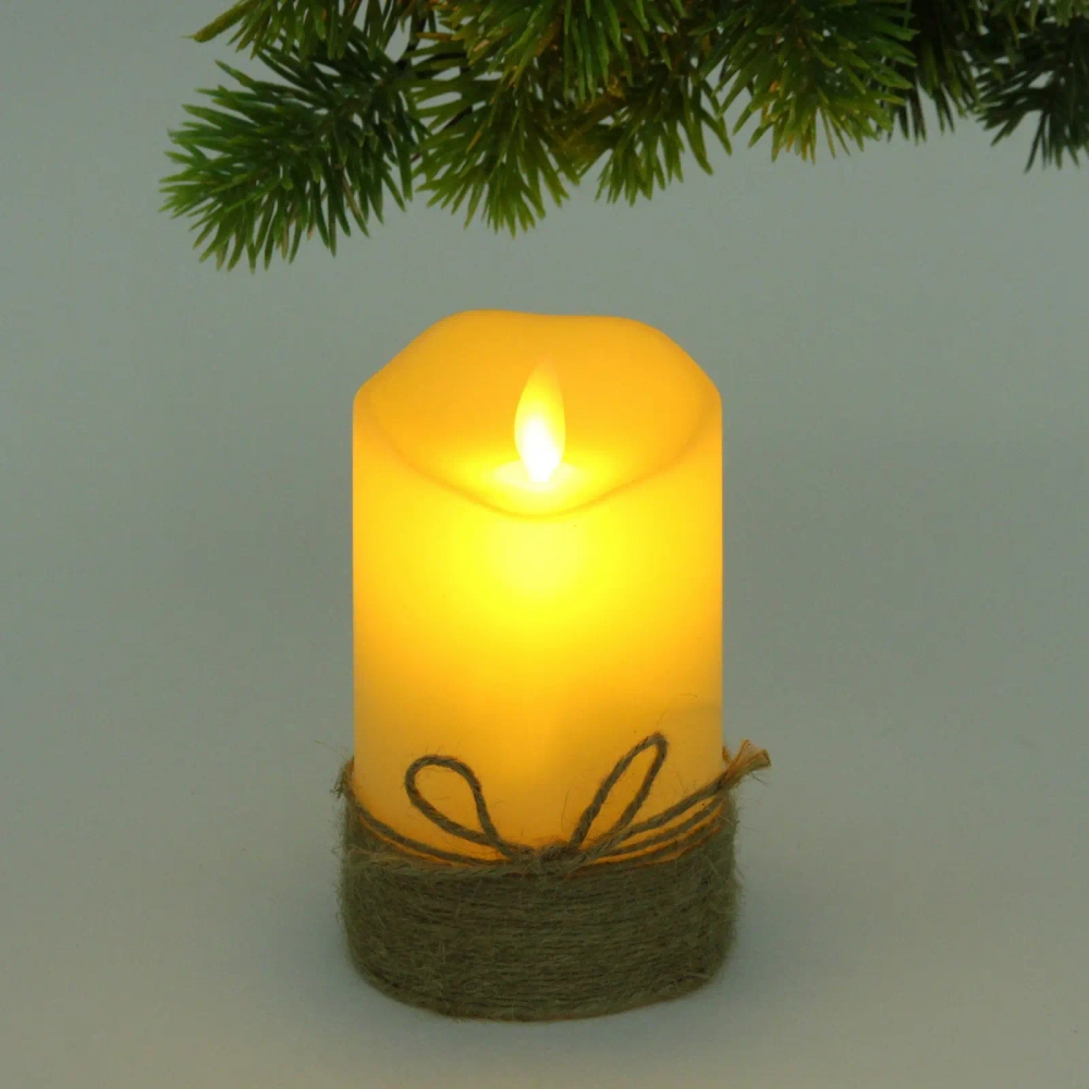 Сувенир с подсветкой «Свеча - Пламя» 7,5*12,5 см (работает от батареек 3 ААА)