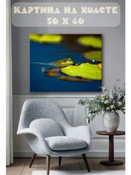 Картина на стену 40 X 50 Лягушка