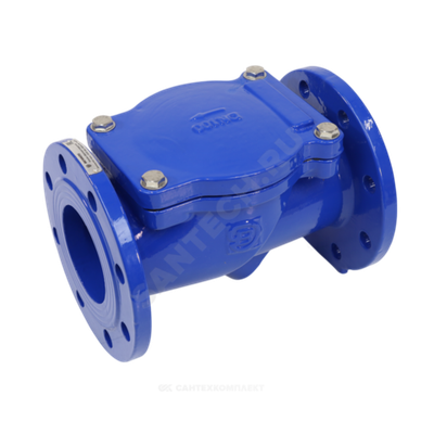 Клапан обратный чугун поворотный 3040 Ду 80 Ру10/16 Тмакс=120 оС фл диск сталь+EPDM Benarmo