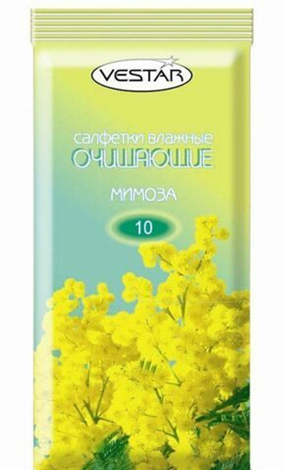 Салфетки влажные Vestar Мимоза, очищающие