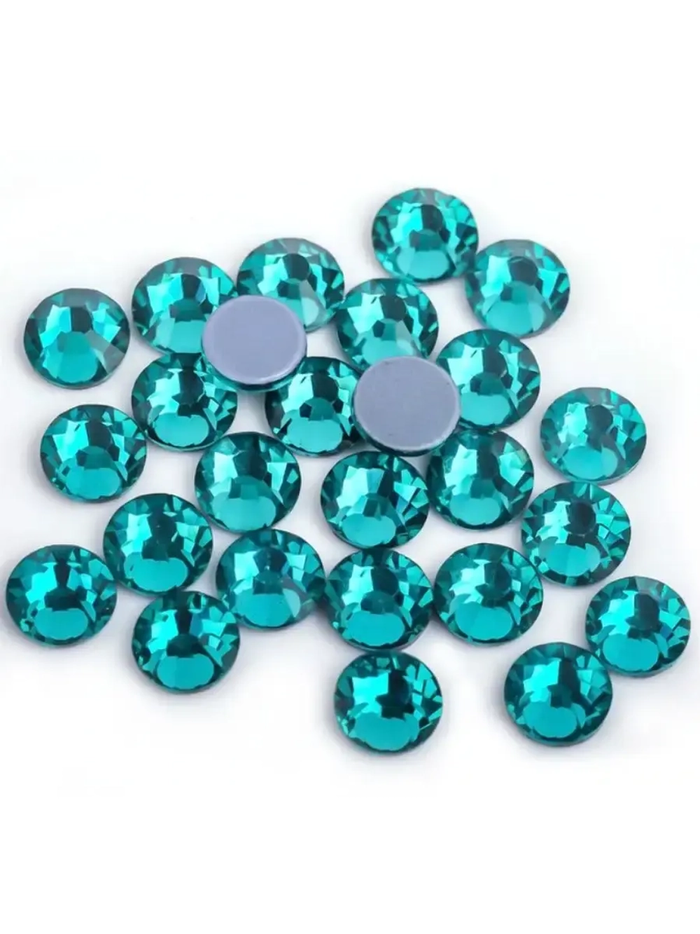 Стразы термоклеевые стекло ss20 Green Zircon