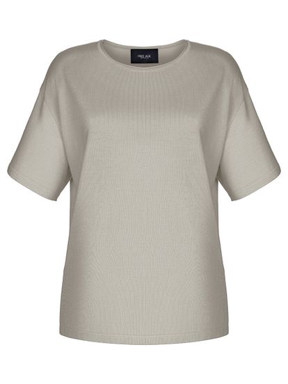 Женская футболка цвета хаки из 100% шелка - фото 1