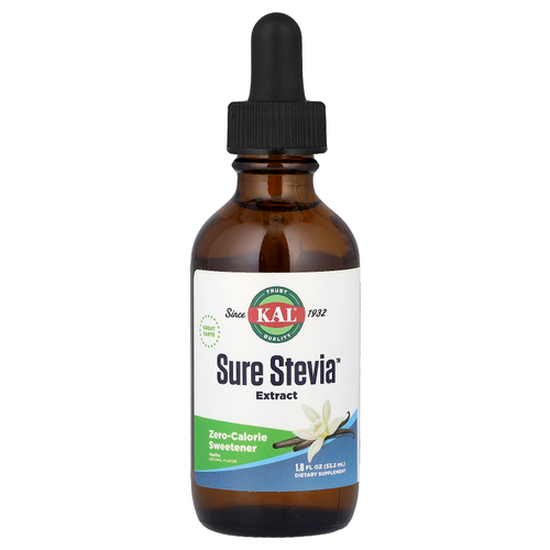 KAL, Sure Stevia™, экстракт ванили, 53,2 мл (1,8 жидк. унции)