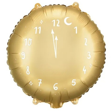 Круг "Новогодние часы" золотые