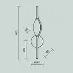 Бра Maytoni Foresight MOD347WL-L8BS3K