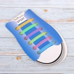 Шнурки силиконовые 12шт «Summer», матовые, цвет микс