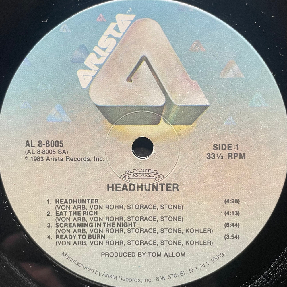 Krokus ‎– Headhunter (США 1983г.)