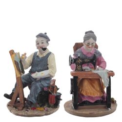GAEM Фигурка декоративная "Бабушка/Дедушка", L11 W11 H17 см, 2в.