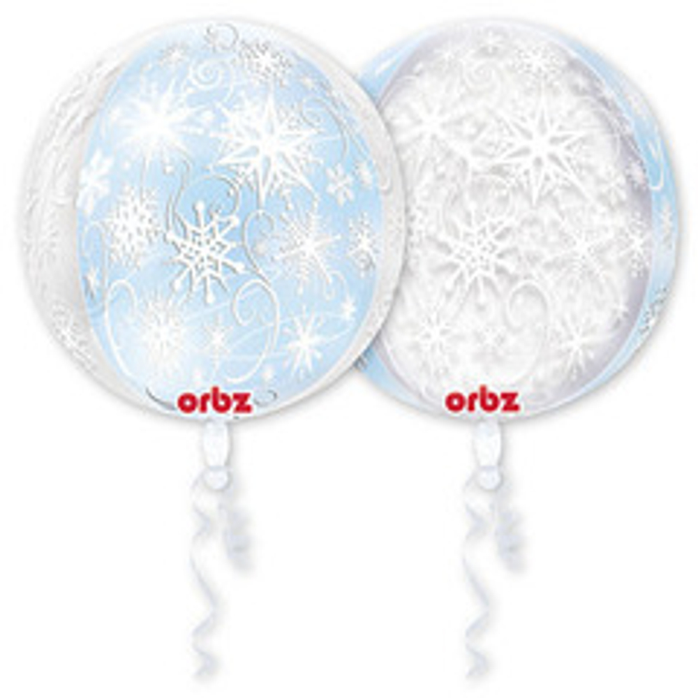 А 3D СФЕРА 16" Снежинки G20