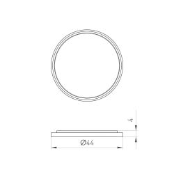 Насадка овалорисующая LGD-DIAFILM-OVAL-LENS-R44 (BK) (Arlight, Металл) 059496
