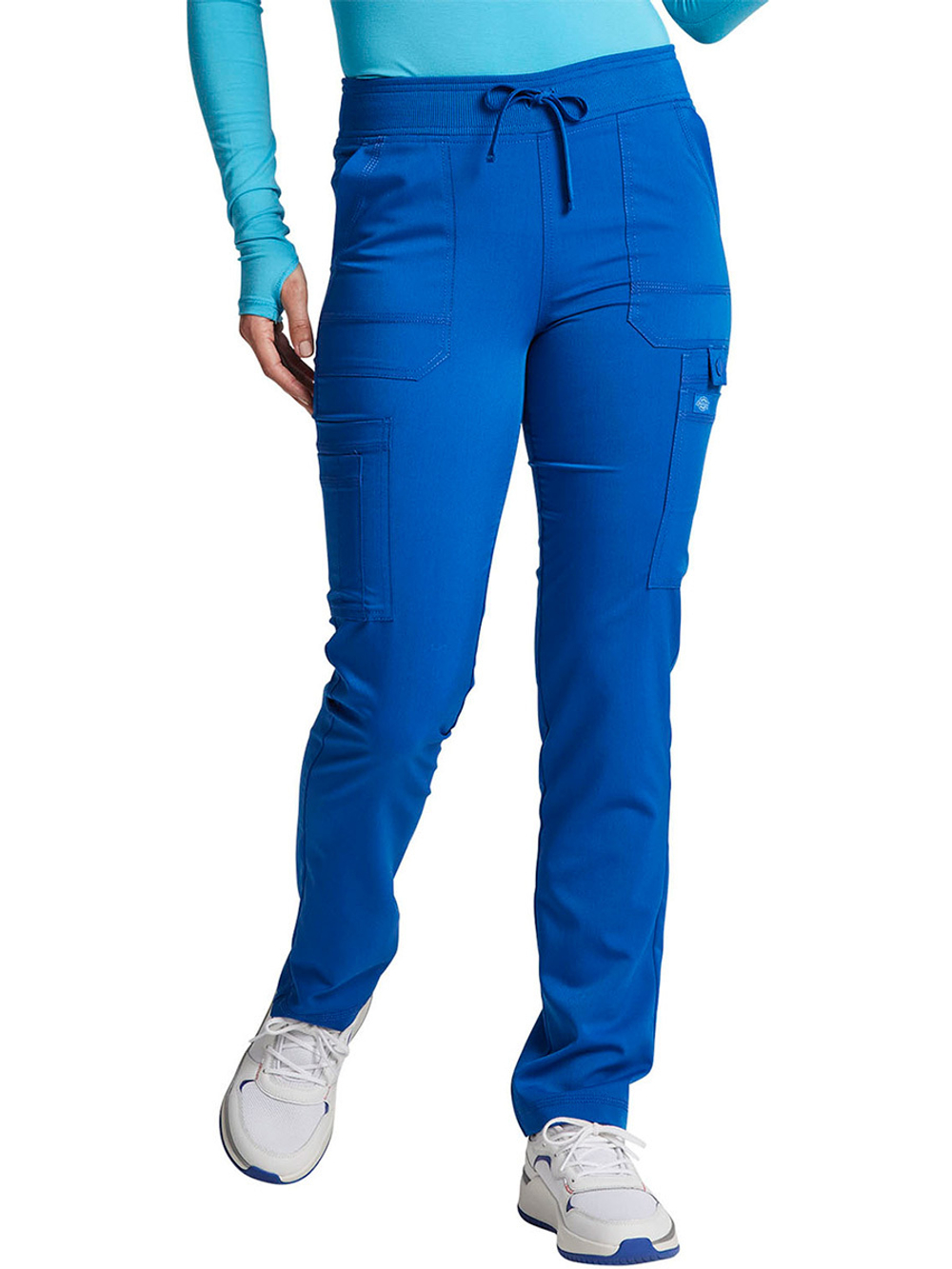 Брюки медицинские женские Dickies DK080 на резинке с кулиской, темно-синий, 44