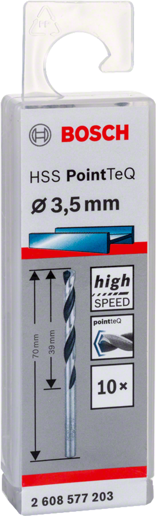 Сверло по металлу HSS  PointTeQ 3,5 мм BOSCH 2608577203