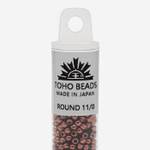 Японский бисер TOHO Round 11/0 (№222), металлизированный, непрозрачный глянцевый