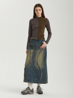 Юбка Curved Raw Edge Maxi