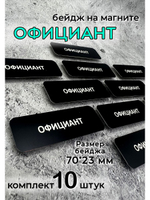 Бейдж на магните  10шт