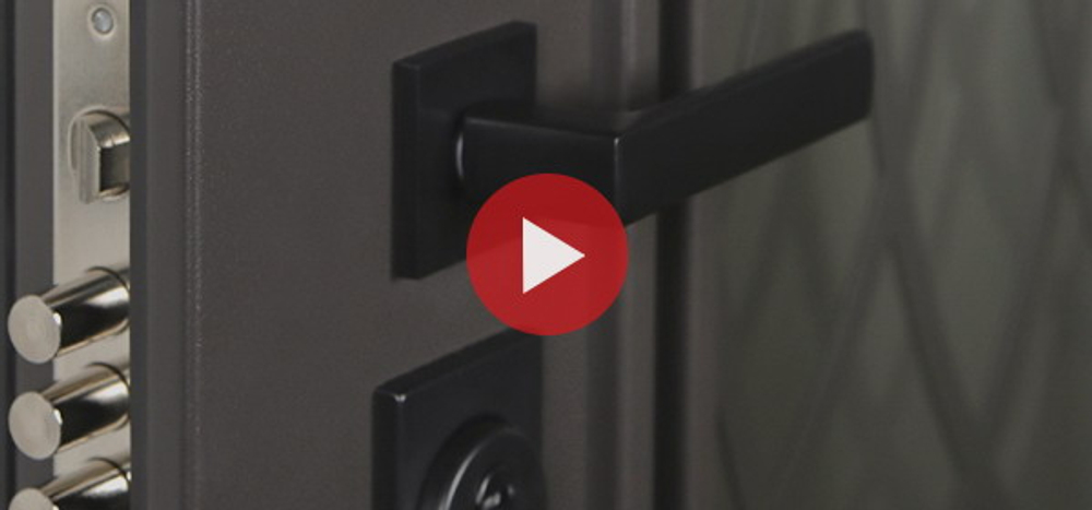 Стальная дверь Таганай с окном и английской решеткой (терморазрыв 3к)