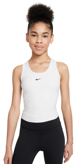 Футболка для девочки Nike Kids Dri-Fit One Fitted Tank Top - White