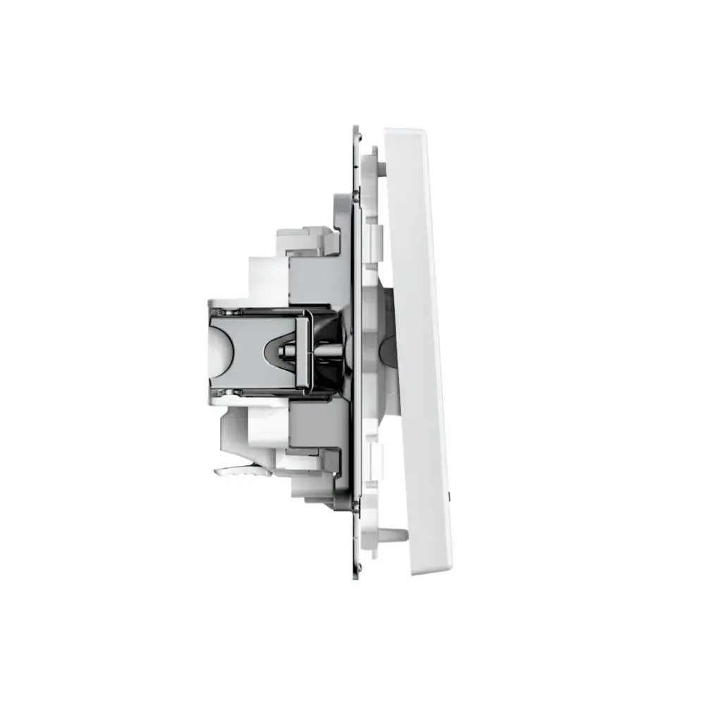 ARTGALLERY 1-клавишный ВЫКЛЮЧАТЕЛЬ с подсветкой, 10АХ, механизм, быстрозажим. клем., БЕЛЫЙ