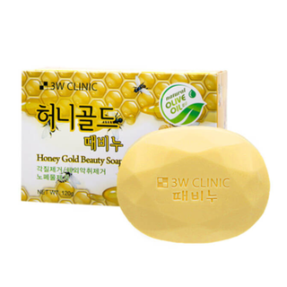 3W Clinic Мыло кусковое «мед» - Honey gold beauty soap, 120г