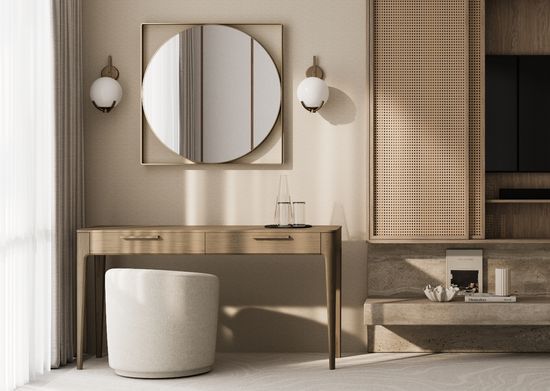 Консоль Type oak 2 ящика ширина 140 см (натуральный дуб)