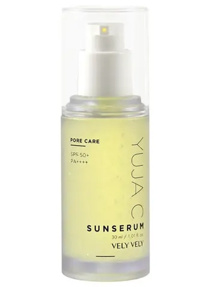 Vely Vely Солнцезащитная сыворотка с витамином С для сияния кожи SPF50++++ Yuja C Sun Serum 30 мл