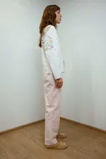 Рубашка Soeurs с Тонкой Вышивкой Крестиком белая