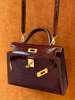 Сумка Hermes из кожи крокодила