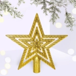 Звезда на ёлку золото 9,5 см «Классика»